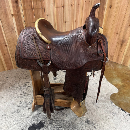 Used Brazos Saddlery Cutting Saddle, 15" Seat