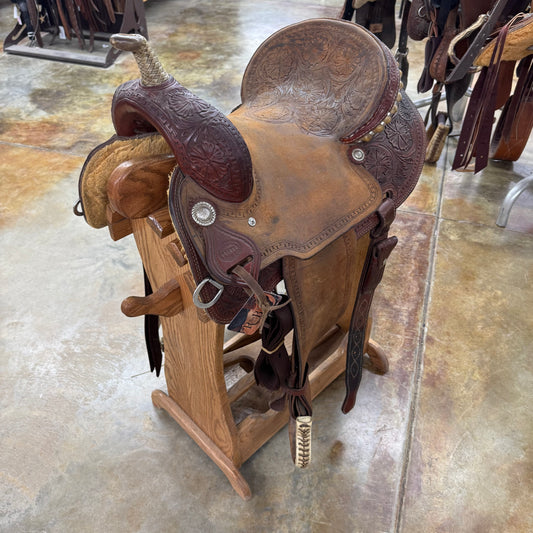 Used Corriente Barrel Saddle, 14.5" Seat