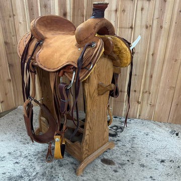 Circle Y Van Hargis Colt Starter Saddle, 15.5" Seat (Demo)