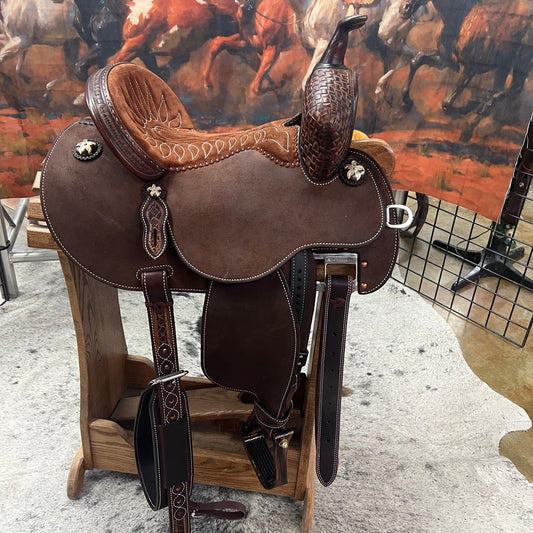 Martin Saddlery FX3 Barrel Racer Saddle-13.5"