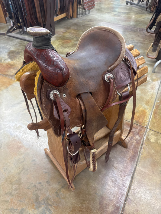 Used R Bar B Kids Seat Rig Ranch Saddle, 12" Seat