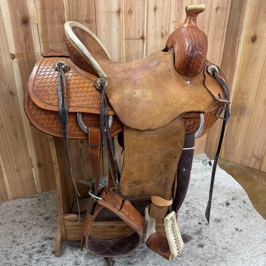 Used 4T Ranch Saddle, 15" Seat