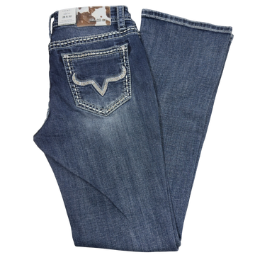 Grace in LA Women's Simple Stitches Bootcut Jeans