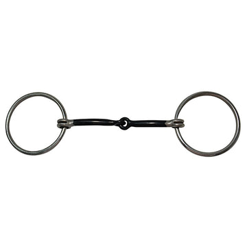 Diamond R Medium Loose Ring Sweet Iron Snaffle Bit