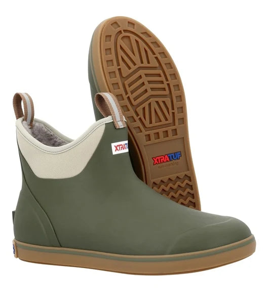 XTRATUF Men's 6" ADB Fleece Lined Cold Weather Ankle Deck Boot
