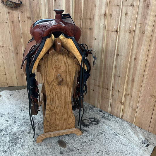 Circle Y Kingsley Flex2 Trail Saddle, 17" Seat (Demo)