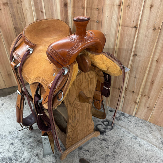 R Bar B Workhorse Ranch Saddle, 16" Seat