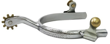 Engraved Men's Chrome Plated Spur