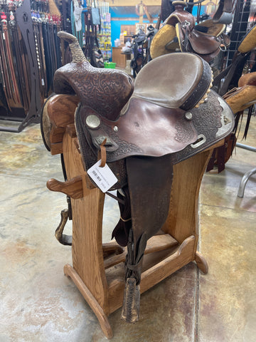 Used Big Horn Barrel Saddle, 15" Seat