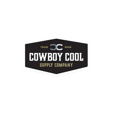 Cowboy Cool Shield Sticker