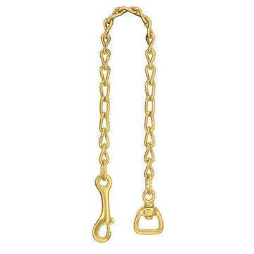 Weaver Barcoded 724 Lead Chain, 24" Brass Plated