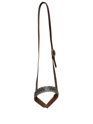 Noseband Brown Gator Print With Spots
