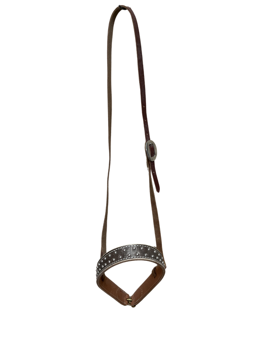 Noseband Brown Gator Print With Spots