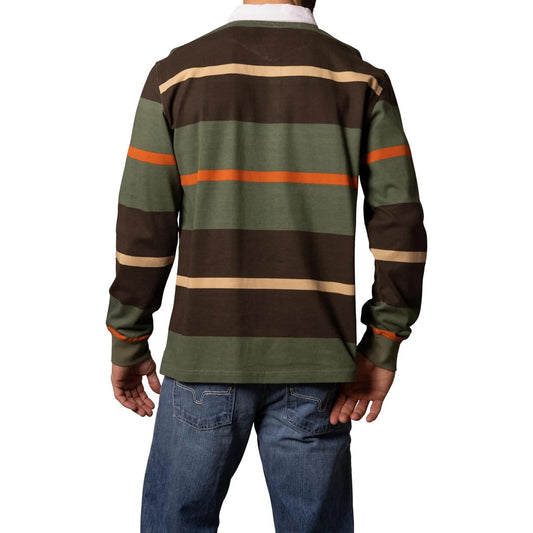 Kimes Men's Army Green Bulldog Rugby Shirt