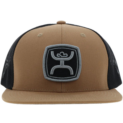 Hooey "Zenith" Tan/Black Hat with Black & Charcoal Patch