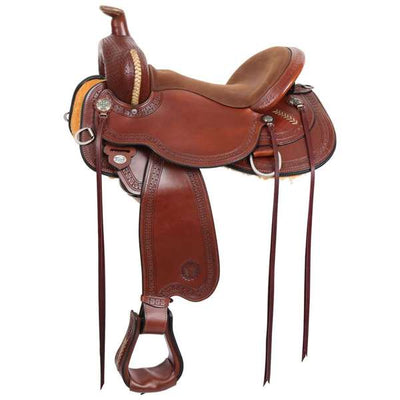 Circle Y River Valley Flex2 Trail Saddle, 17", Wide Fit