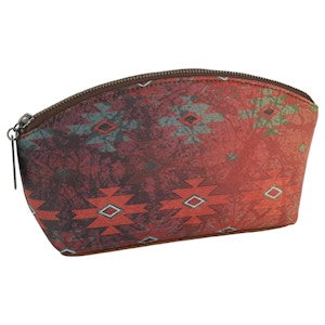 Red Dirt Hat Co. Ladies Dome Cosmetic Pouch w/Aztec Print