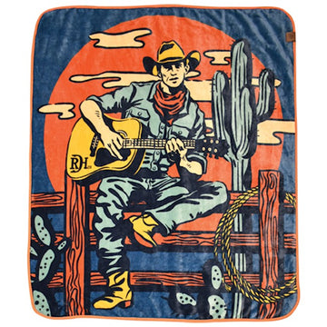 Red Dirt Hat Co. Singing Cowboy Fleece Blanket