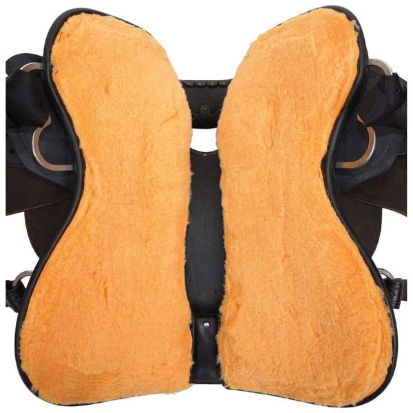 Circle Y Dark Rider Flex2 Trail Saddle, 16", Wide Fit