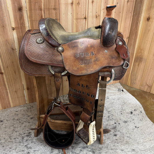 Used R Bar B Roper Saddle, 14" Seat