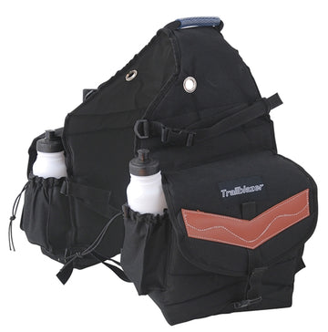 Deluxe Poly Saddle Bags w/2 Water Bottles