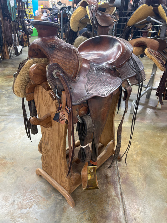 Used Sundance Saddle Shop Ranch Saddle, 15" Seat