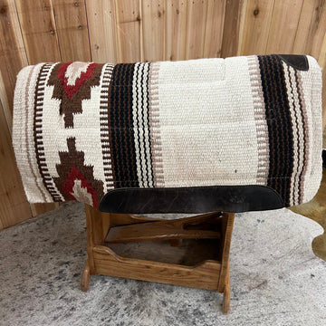 Used Blanket Top Fleece Bottom Saddle Pad