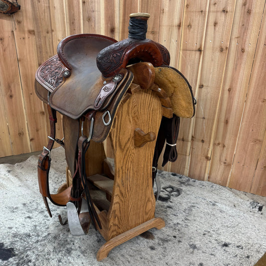 Used R Bar B Roper Saddle, 15" Seat