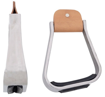 Sloped Aluminum Stirrup with Rubber Insert