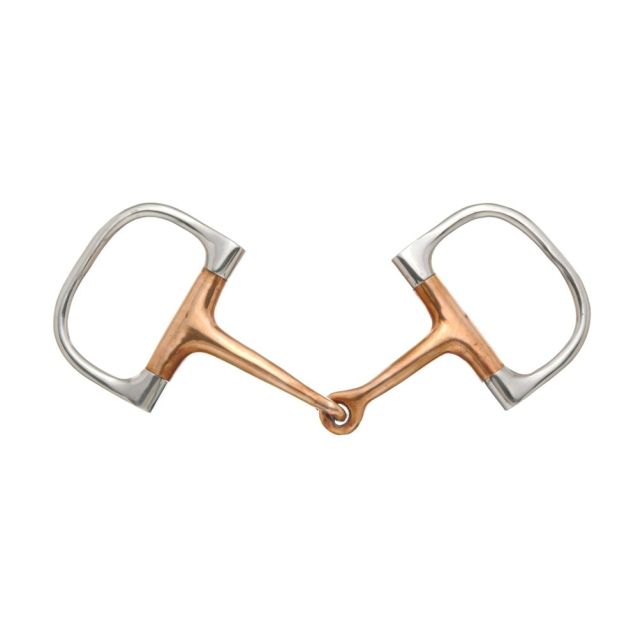 Tough 1 Copper Mouth Dee Ring Snaffle