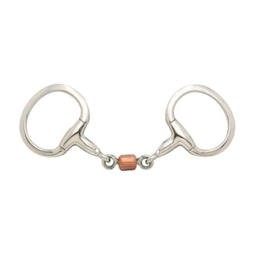 Tough1 3-Piece Roller Eggbutt Snaffle Bit