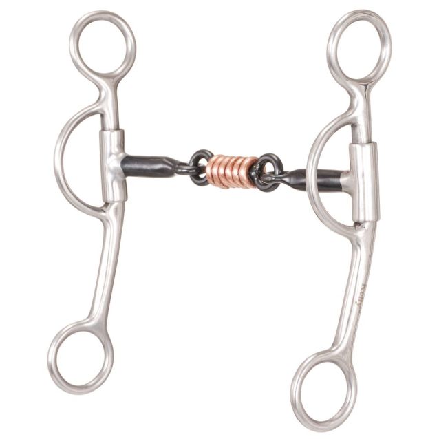 Tough 1 Sweet Iron 3-Piece Snaffle with Copper Bit