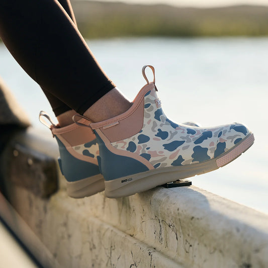 XTRATUF Women's Ivory Duck Camo Ankle Deck Boot Sport