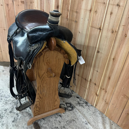 Used R Bar B Rancher Saddle, 15.5" Seat