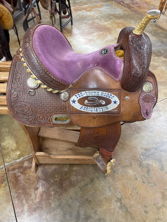 Used Teskey Barrel Saddle, 13.5" Seat