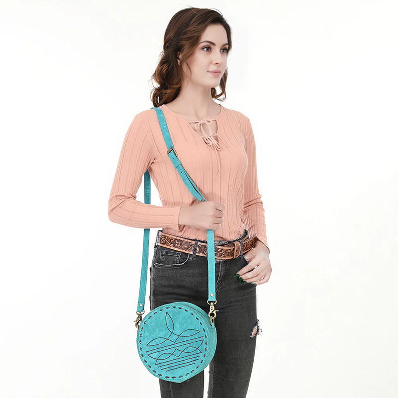 American Darling Western Suede Canteen Bag