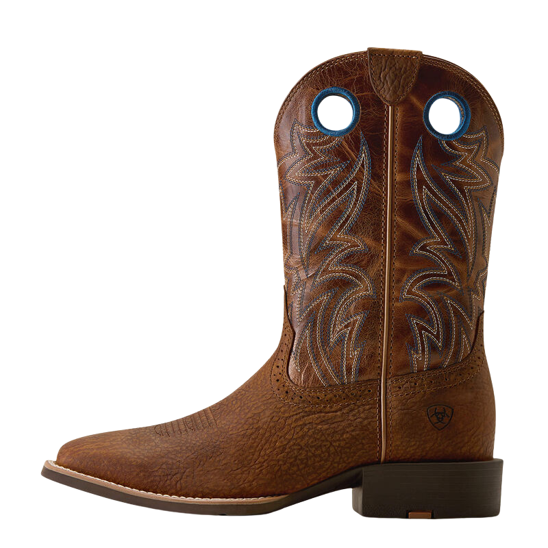 Ariat Men's Sport Sidebet Toasted Grain Wide Square Toe Cowboy Boot