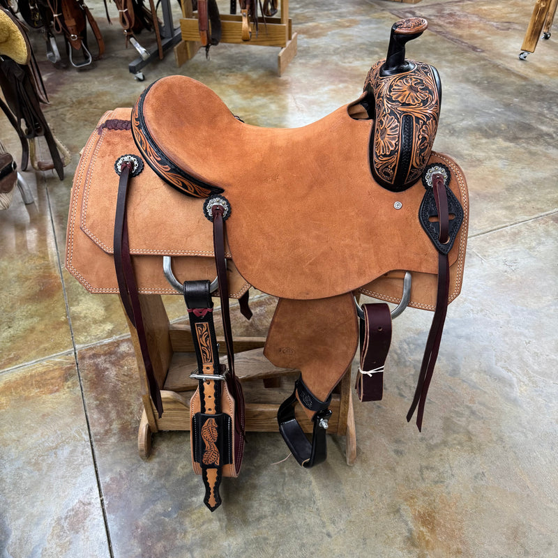 R Bar B Summit Series Ranch Cutter Saddle, 16" Seat