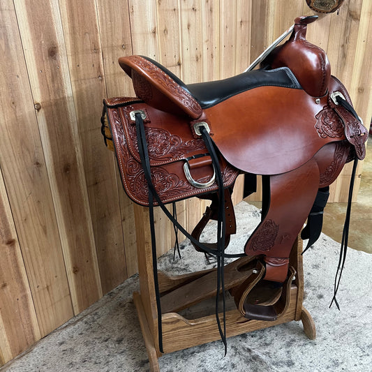 Circle Y Kingsley Flex2 Trail Saddle, 17" Seat (Demo)