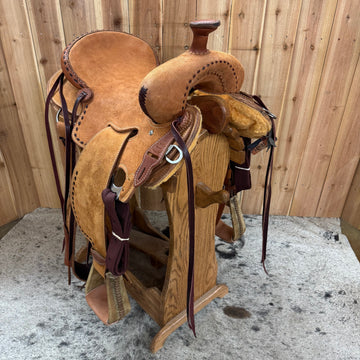 R Bar B Workhorse Seat Rig Rancher Saddle, 16" Seat