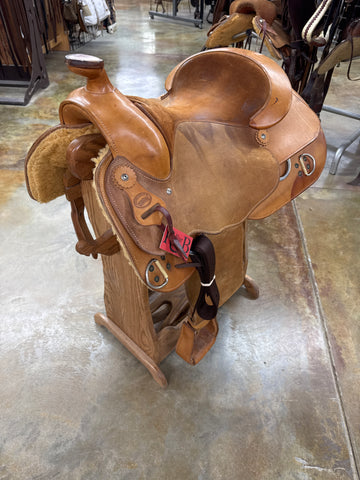 Used Woods Trainer Saddle, 16" Seat