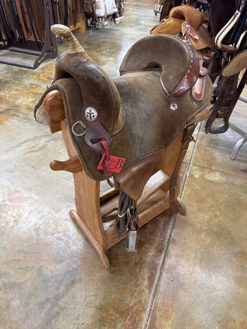 Used Bob Marshal Genuine Sport Saddle, 13.5"