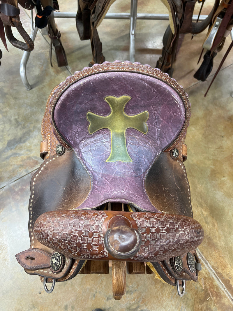 Used Usher Barrel Saddle, 13" Seat