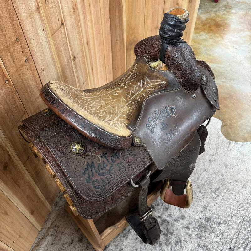 Used Masters Roper Saddle, 15" Seat
