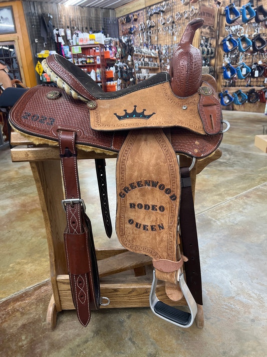 Used Corriente Barrel Saddle, 14.5" Seat