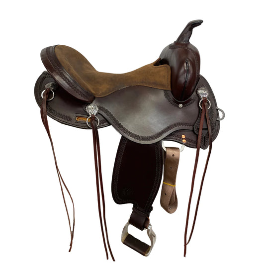 Circle Y Gillette Trail Saddle, 17", Wide Fit