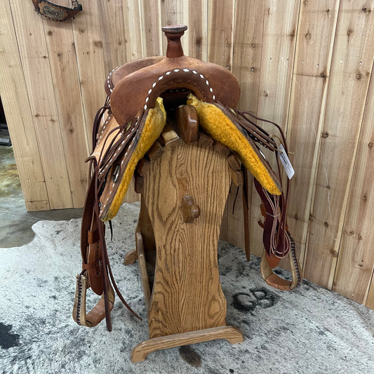 R Bar B Workhorse Ranch Cutter Saddle, 16.25" Seat