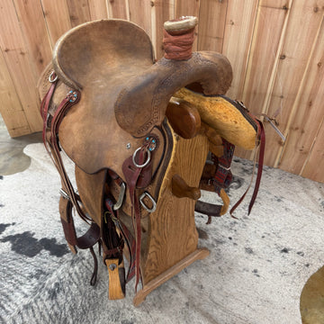 Used Henderson Custom Ranch Saddle, 14.5" Seat