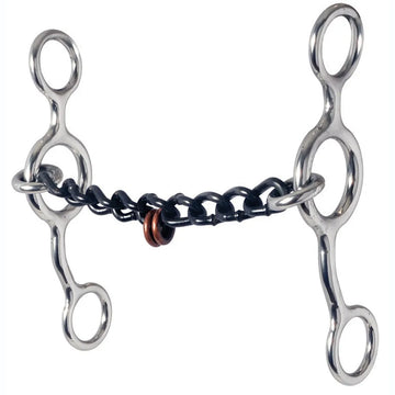 Reinman  345 Junior Cowhorse Chain With Pacifiers Bit