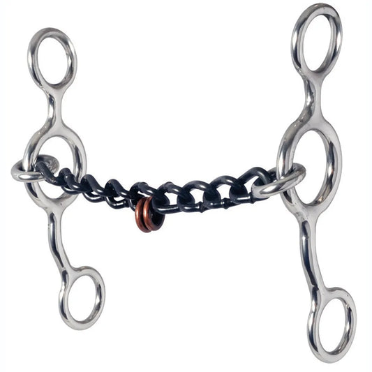Reinman  345 Junior Cowhorse Chain With Pacifiers Bit